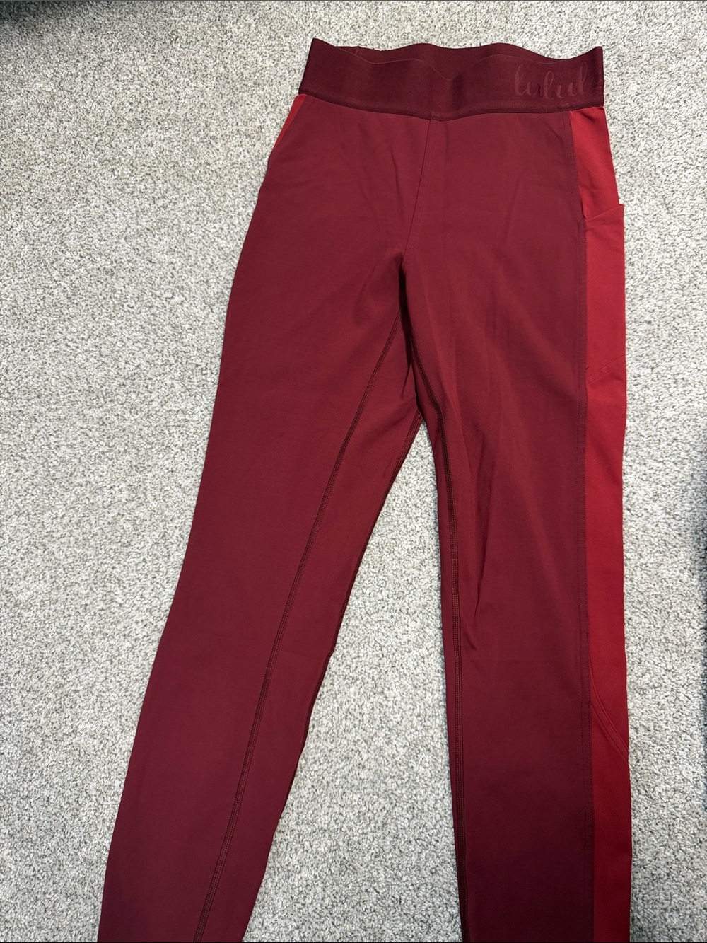 Women’s Lululemon Red Workout Leggings
